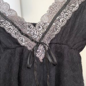 Faux fur clubbing dress